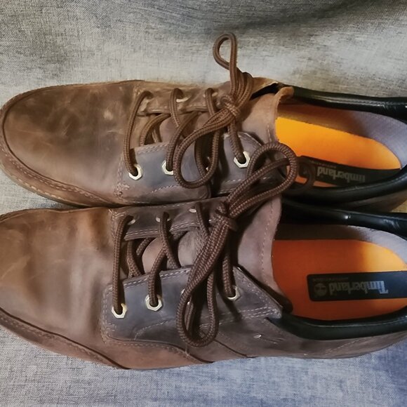 Men\'s Size 13M Timberland 75527 Brown Leather Lace Up Oxford Shoes